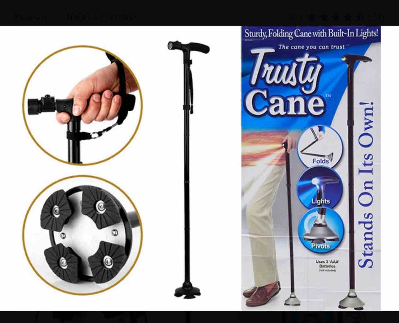 Miniatura 3 de BASTON ORTOPEDICO CON LINTERNA